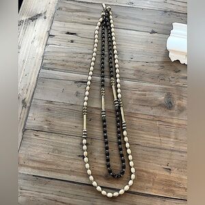 Alexis Kirk Vintage 2 Strand Goldtone Necklace